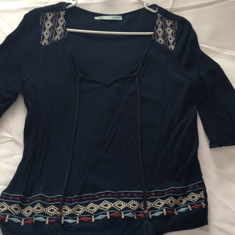 Navy blue blouse from Maurices